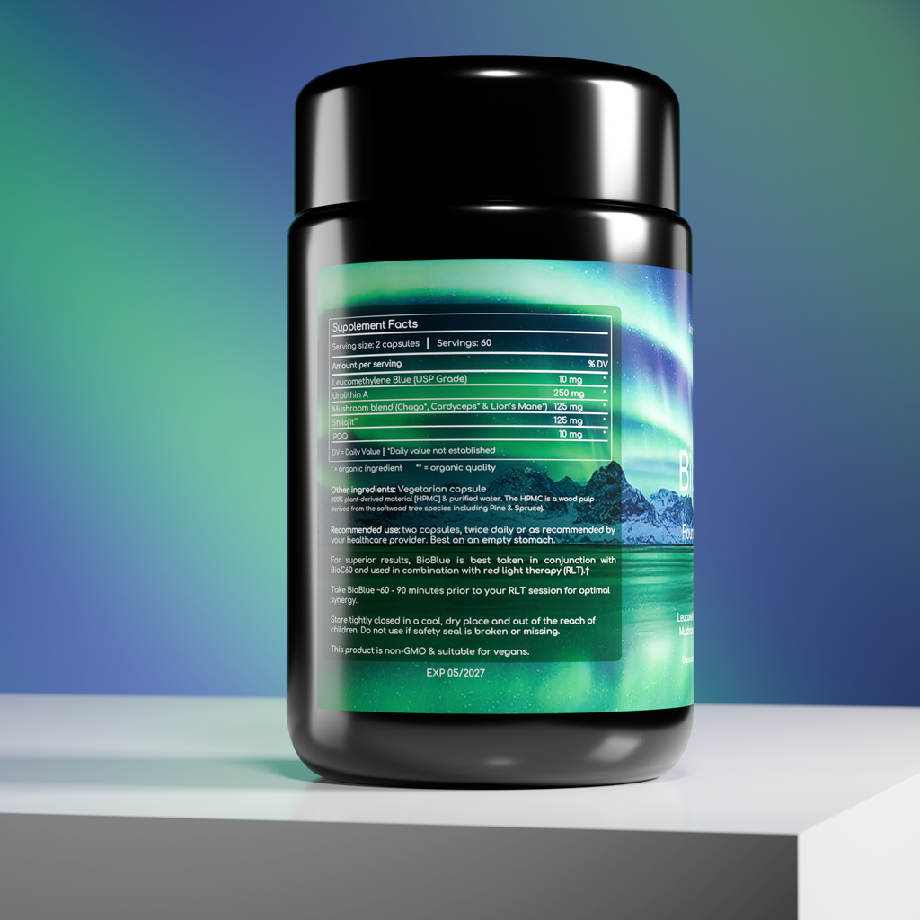 BioBlue Fountain of Youth Leuco Supplement | Advanced Mitochondrial Support & Energy Boosting Formula