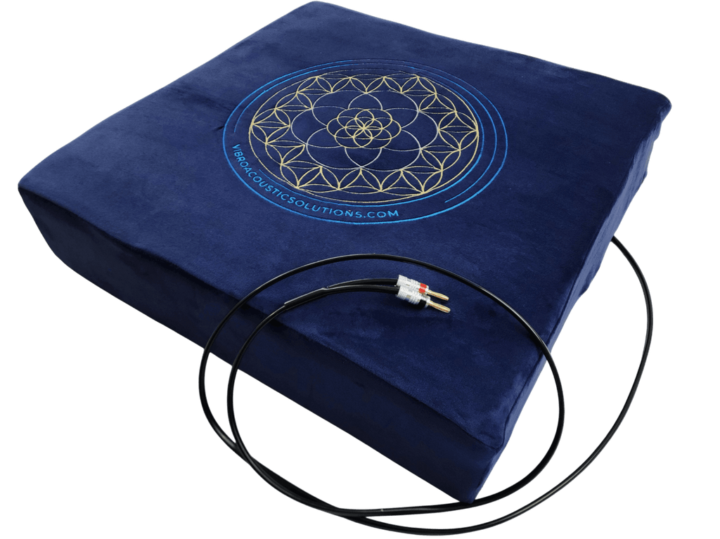 Vibroacoustic Therapy Meditation Cushion bundle with custom amplifier