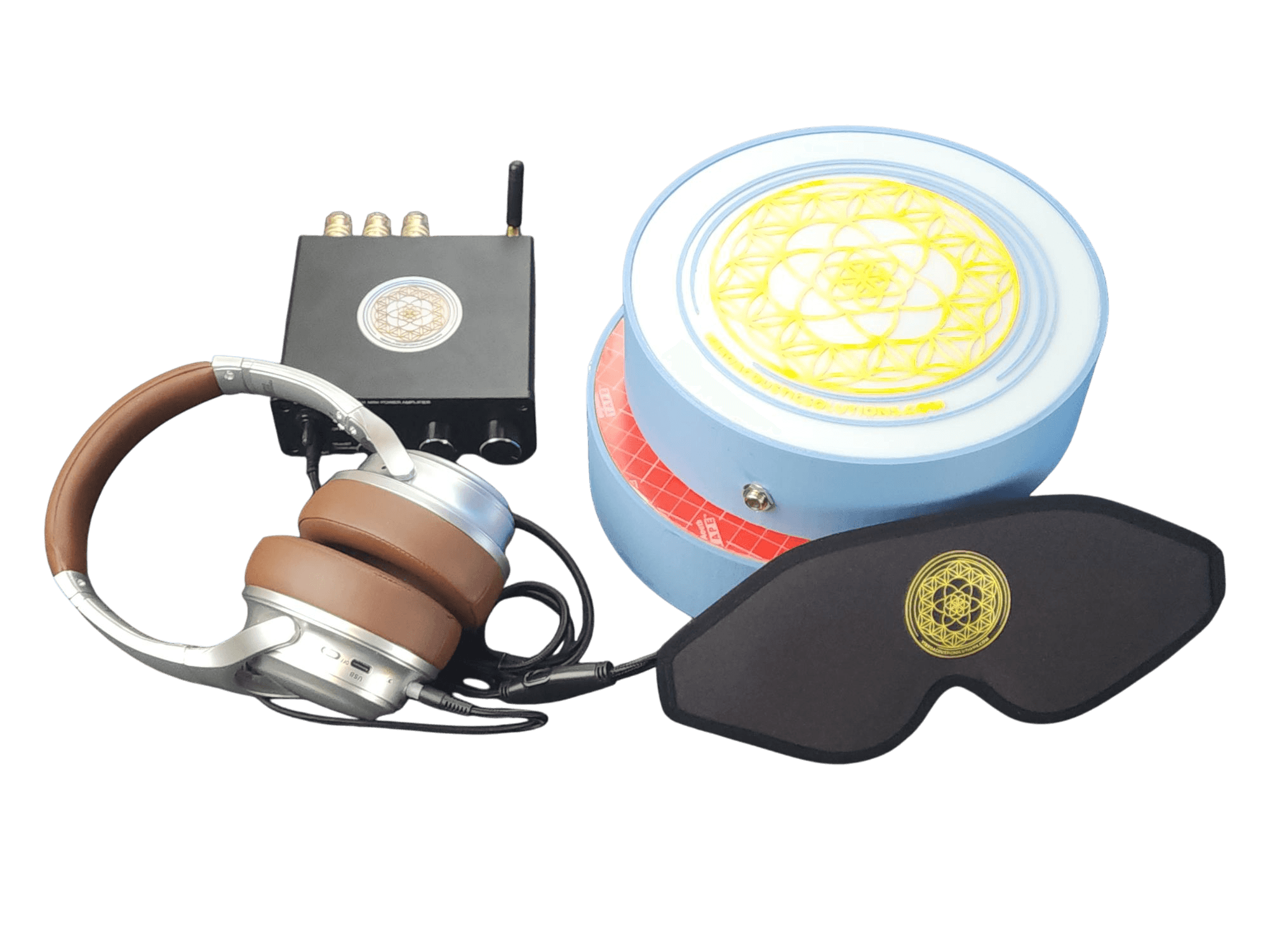 Vibroacoustic Therapy Massage Table Attachments with custom Amplifier Bundle