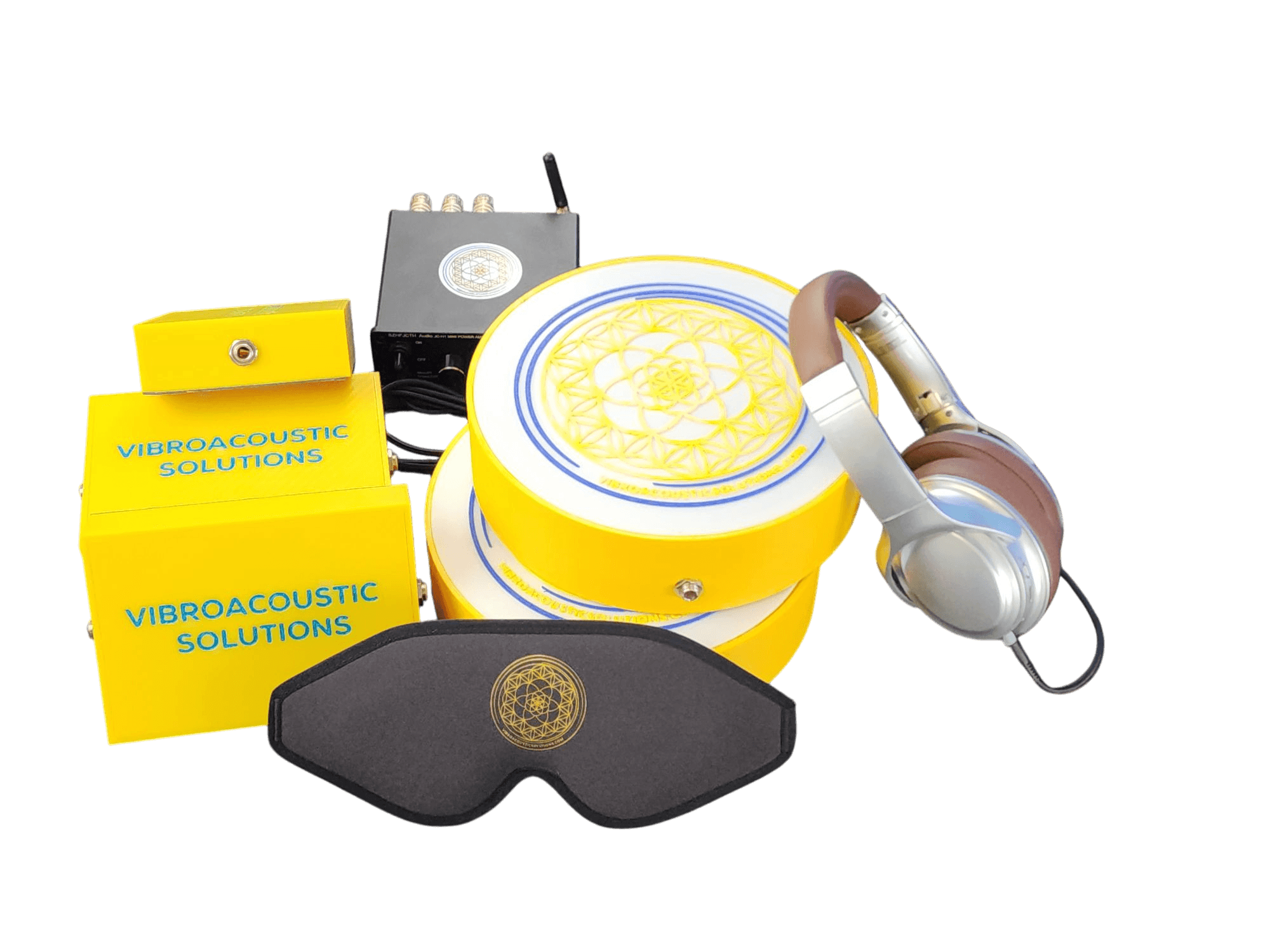 Vibroacoustic Therapy Massage Table Attachments with custom Amplifier Bundle