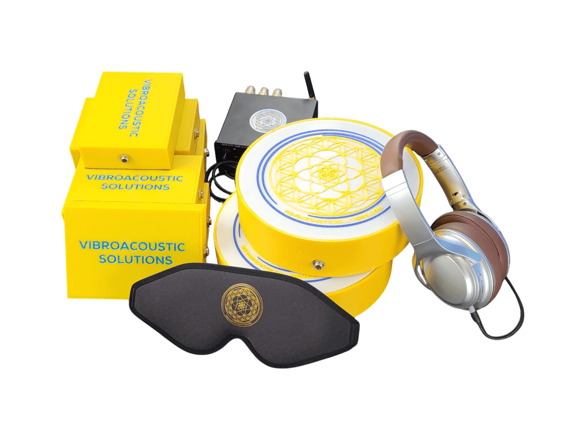 Vibroacoustic Therapy Massage Table Attachments with custom Amplifier Bundle