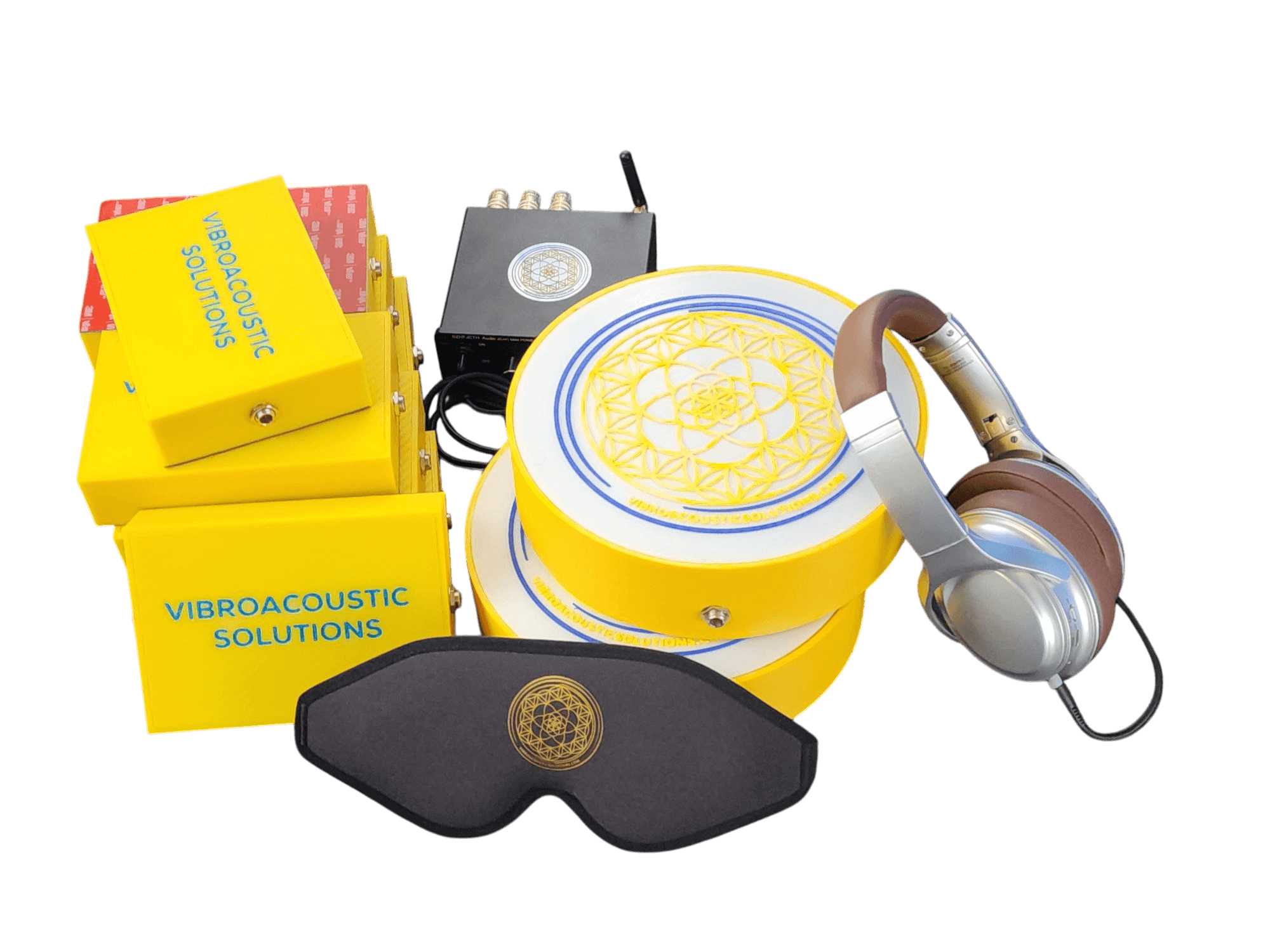 Vibroacoustic Therapy Massage Table Attachments with custom Amplifier Bundle