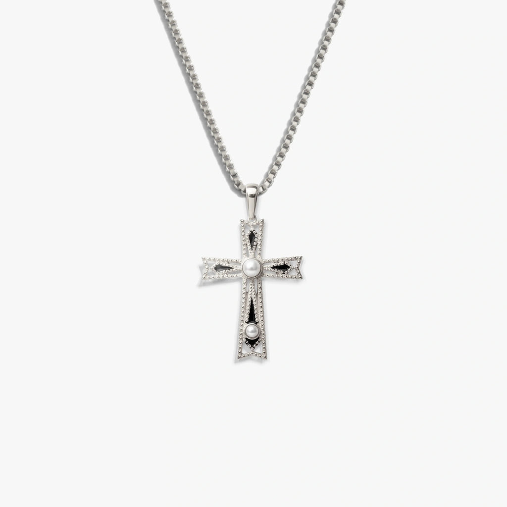 Enamel Cross Necklace