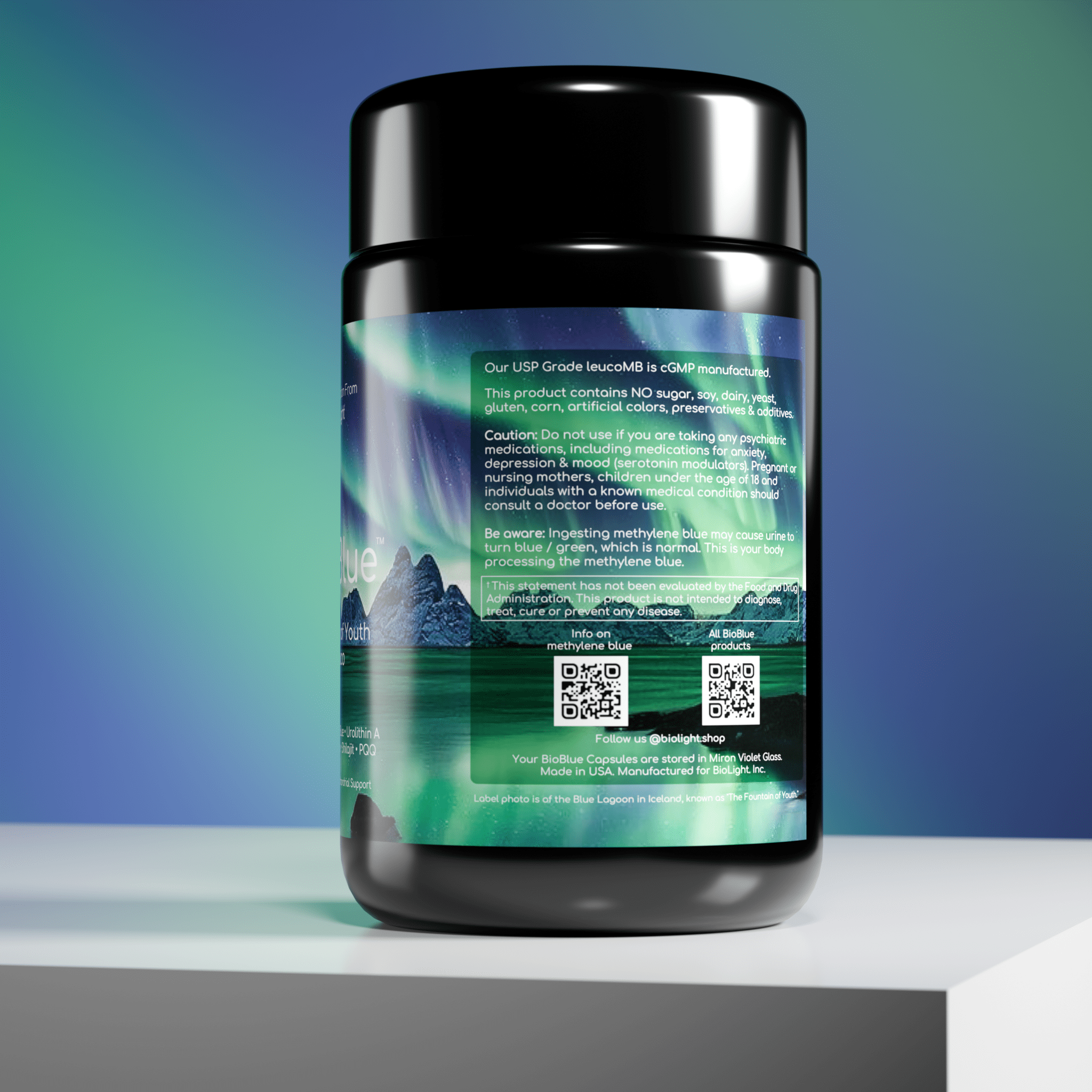 BioBlue Fountain of Youth Leuco Supplement | Advanced Mitochondrial Support & Energy Boosting Formula