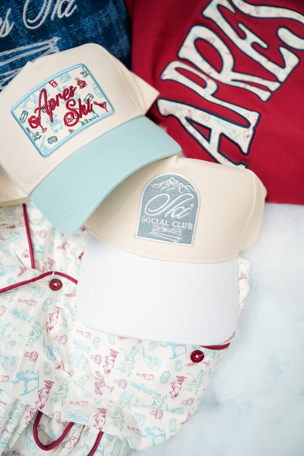 Apres Ski - Baby Blue Vintage Trucker Hat