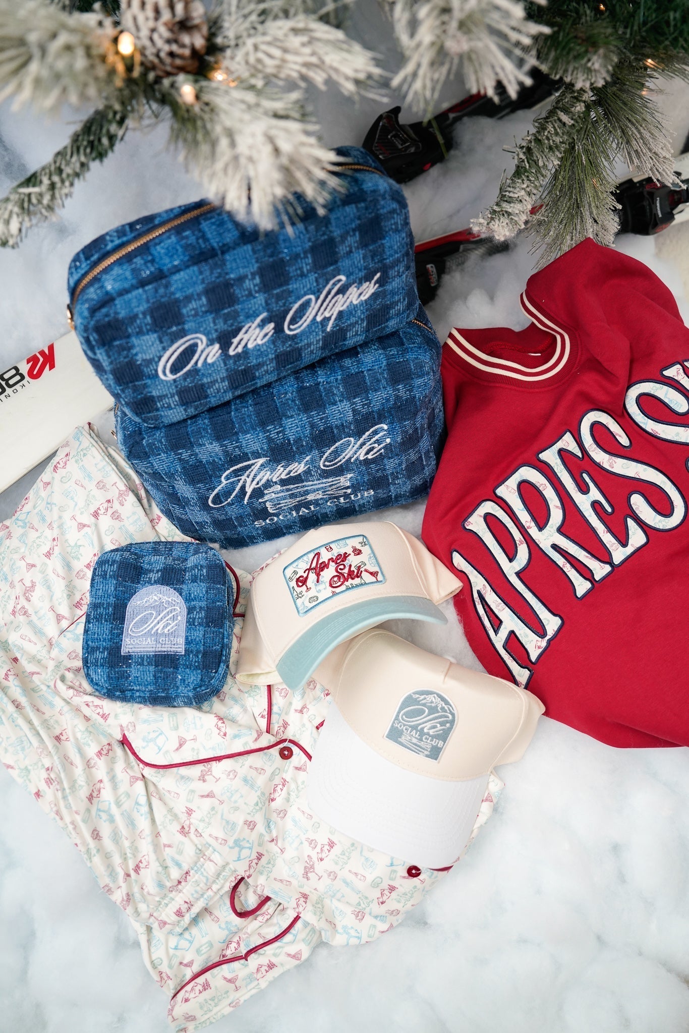 Apres Ski - Baby Blue Vintage Trucker Hat