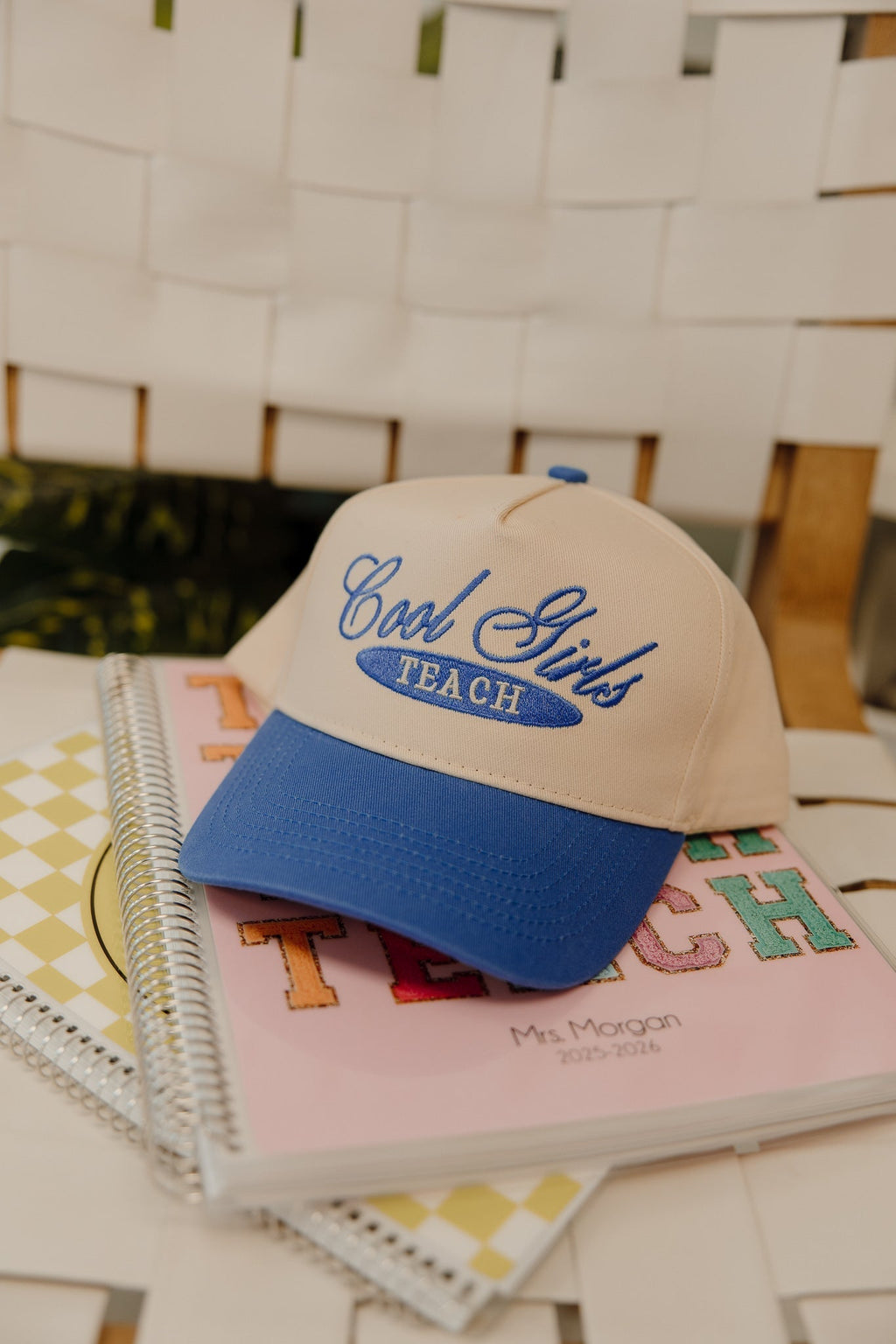 Cool Girls Teach - Periwinkle Vintage Trucker Hat