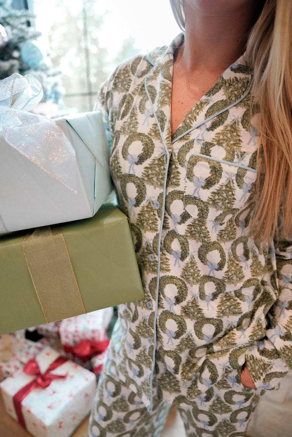 Deck the Halls - Long Pajama Set