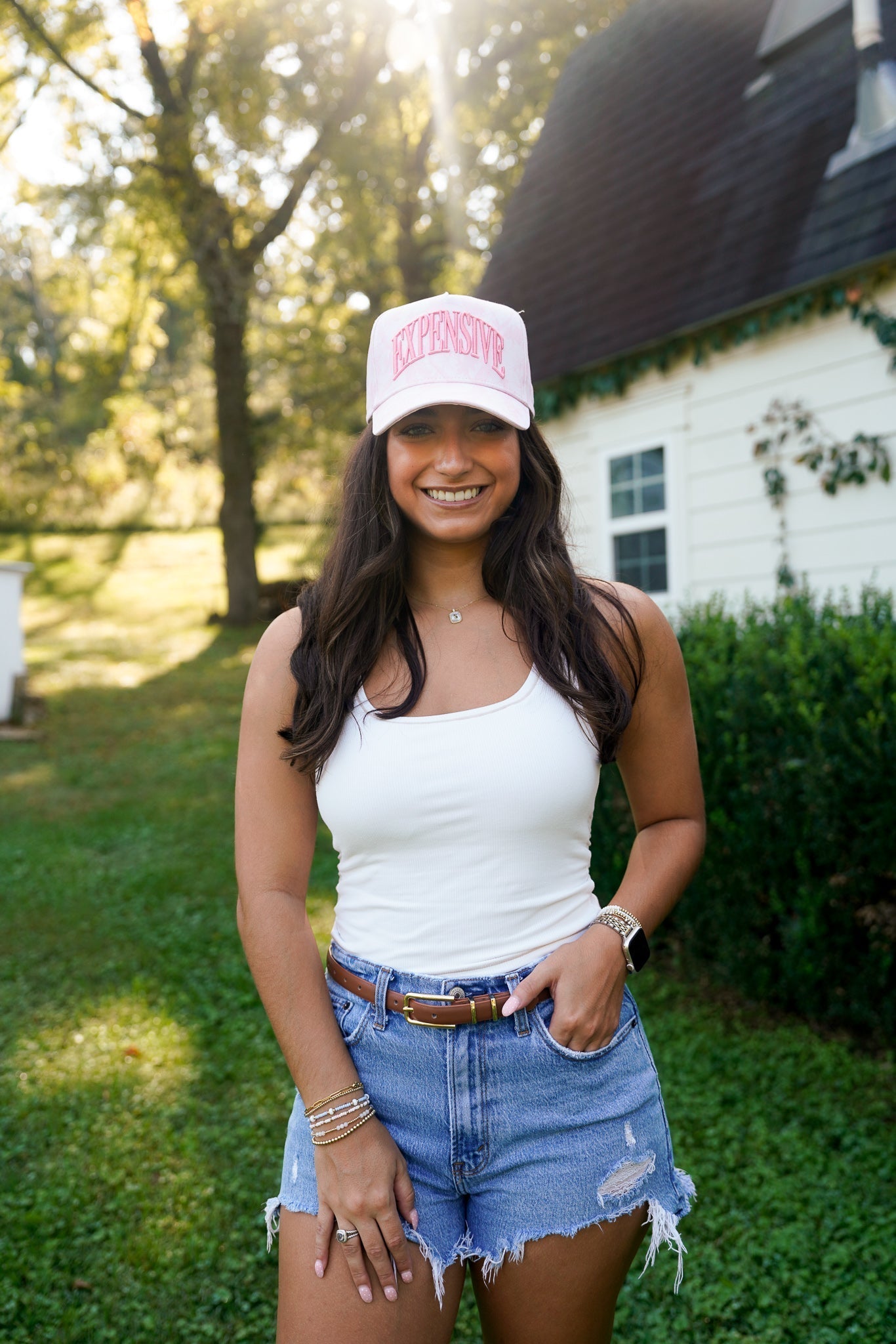Expensive - Pink Camo Trucker Hat