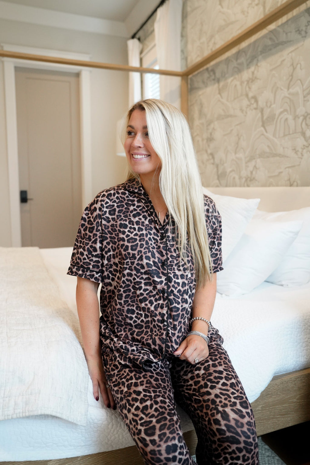Leopard - Short Sleeve + Pant Pajama Set