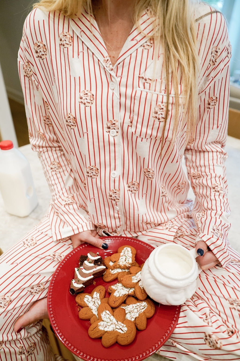 Milk & Cookies - Long Pajama Set