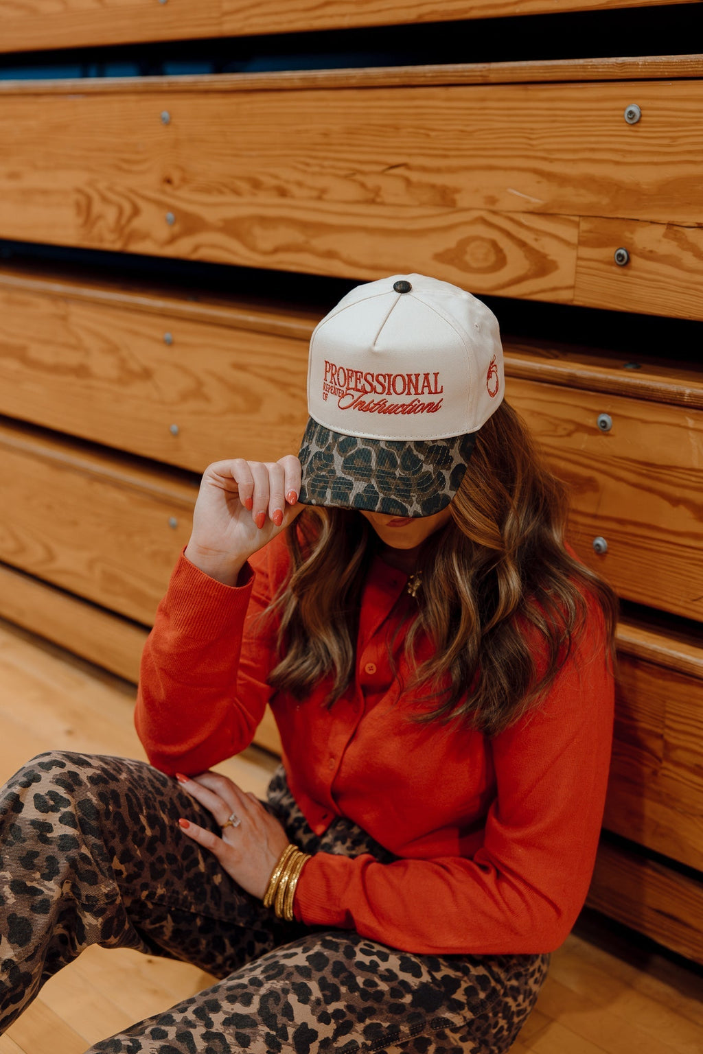 Professional Repeater of Instructions - Leopard Vintage Hat