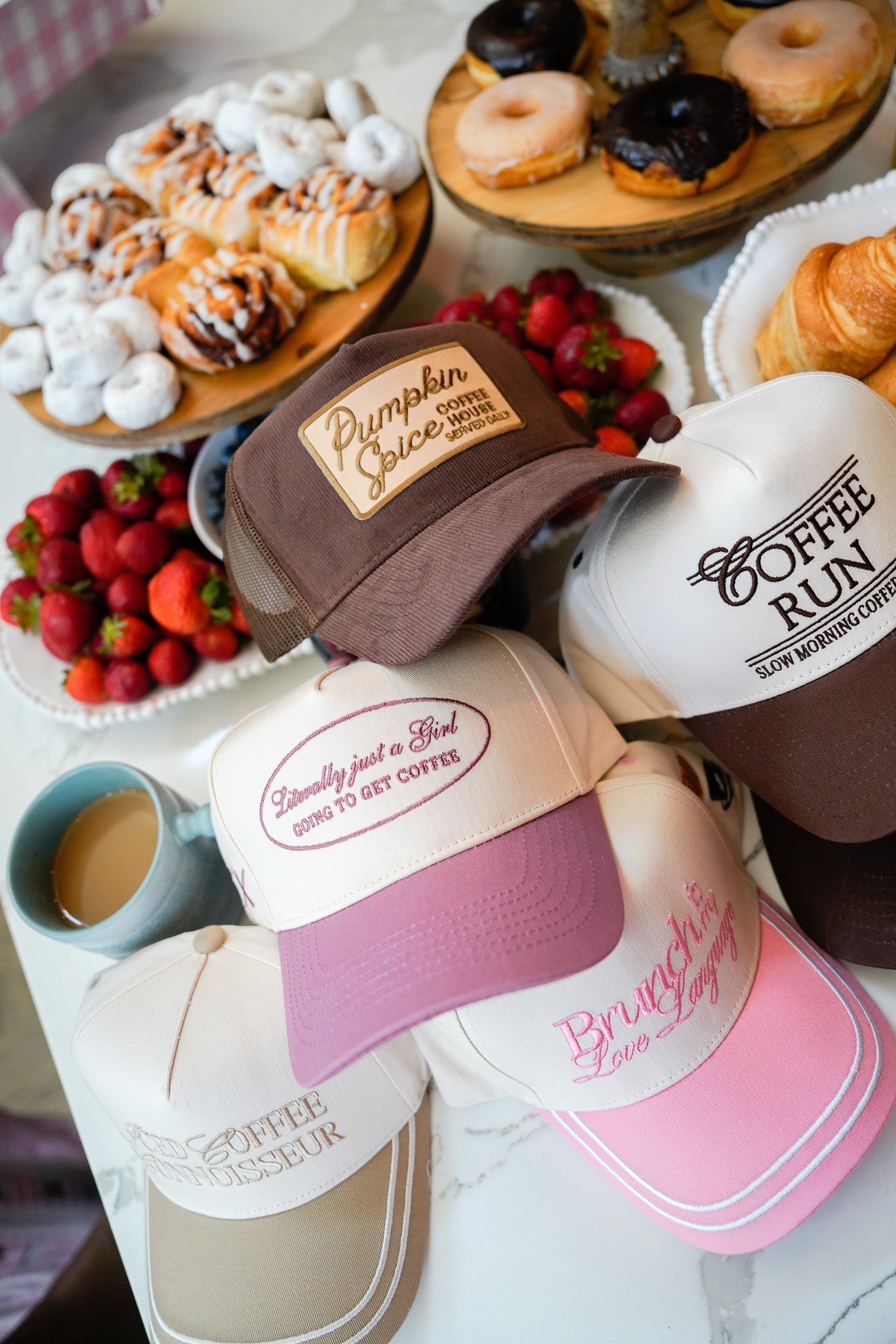 Pumpkin Spice - Brown Corduroy Vintage Trucker Hat