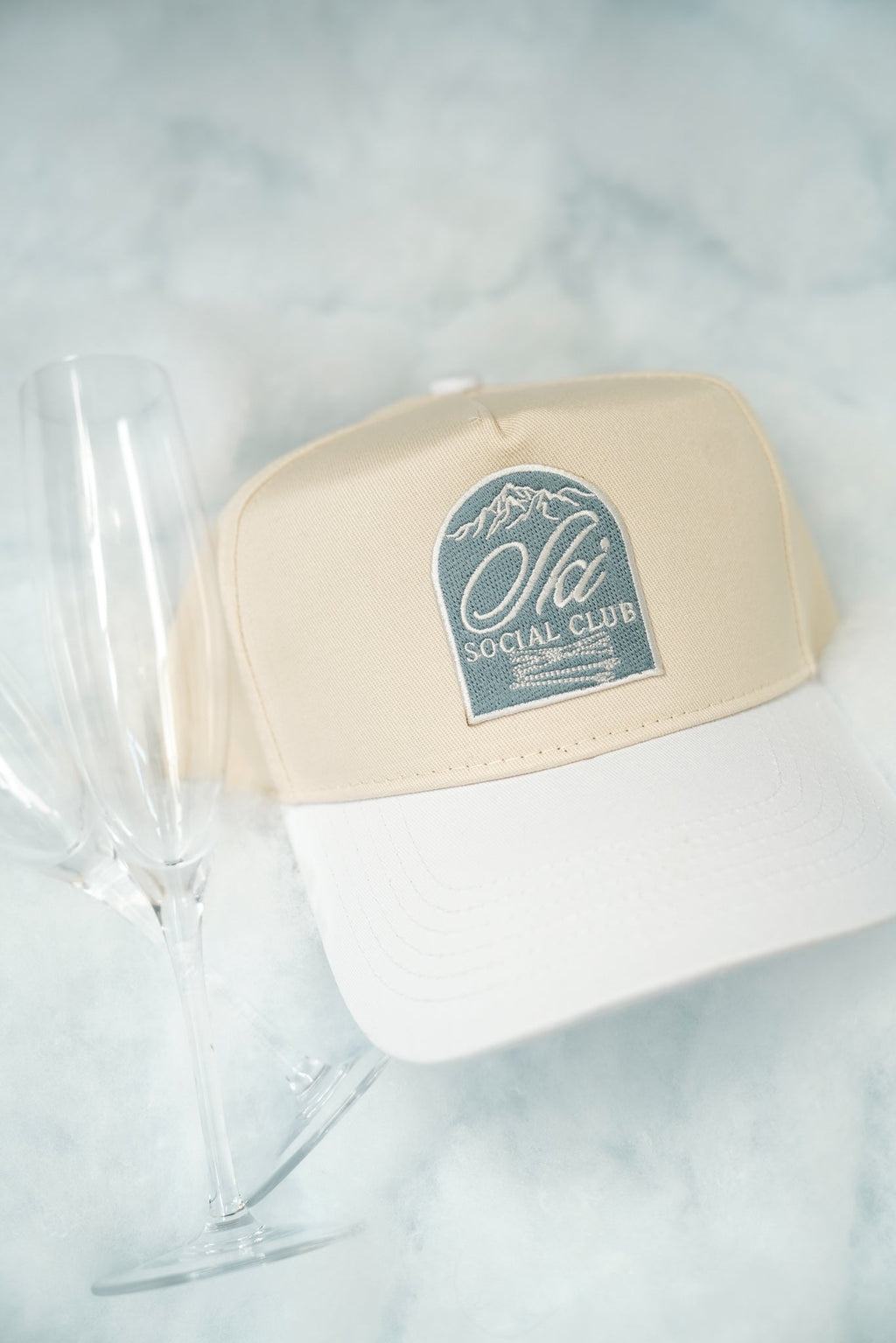 Ski Club - White Vintage Trucker Hat