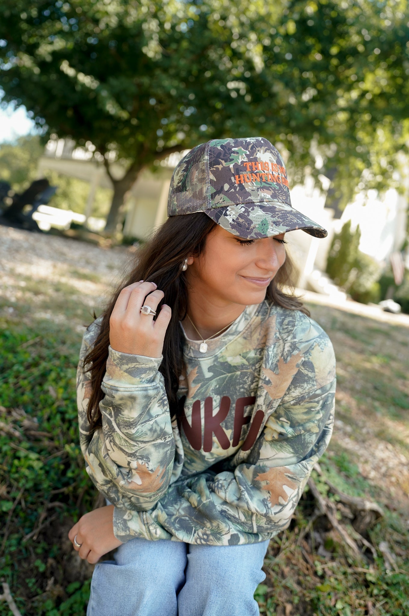 This is my Hunting Hat. - Camo Trucker Hat