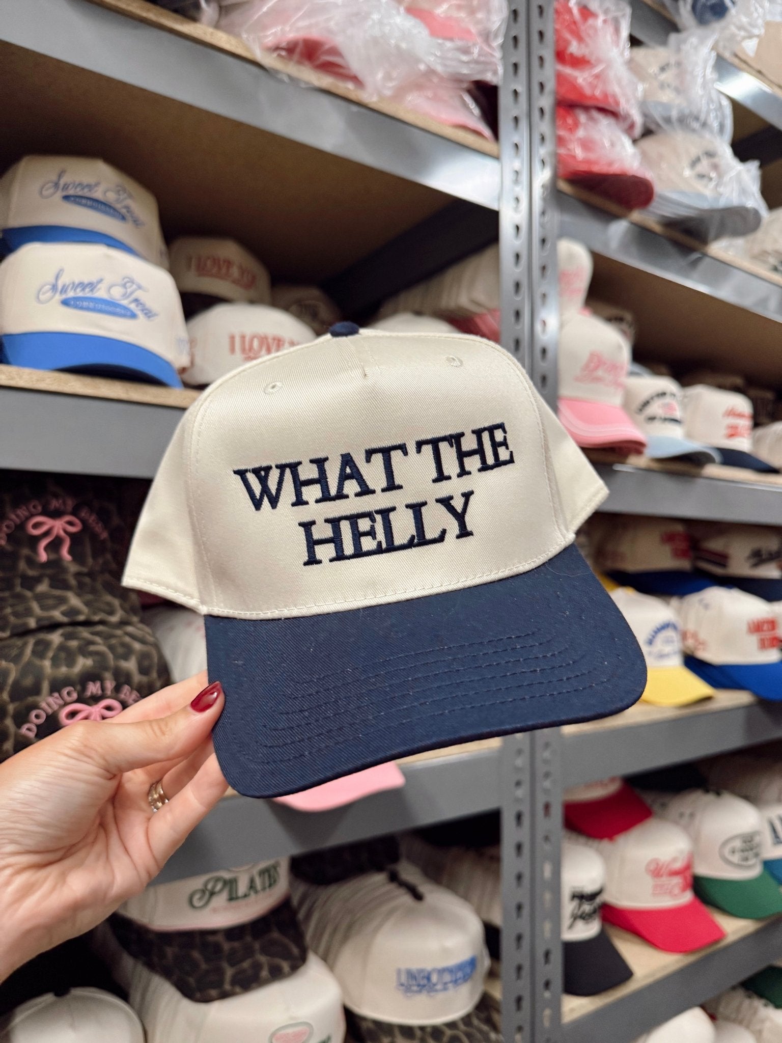 What the Helly - Navy Vintage Trucker Hat