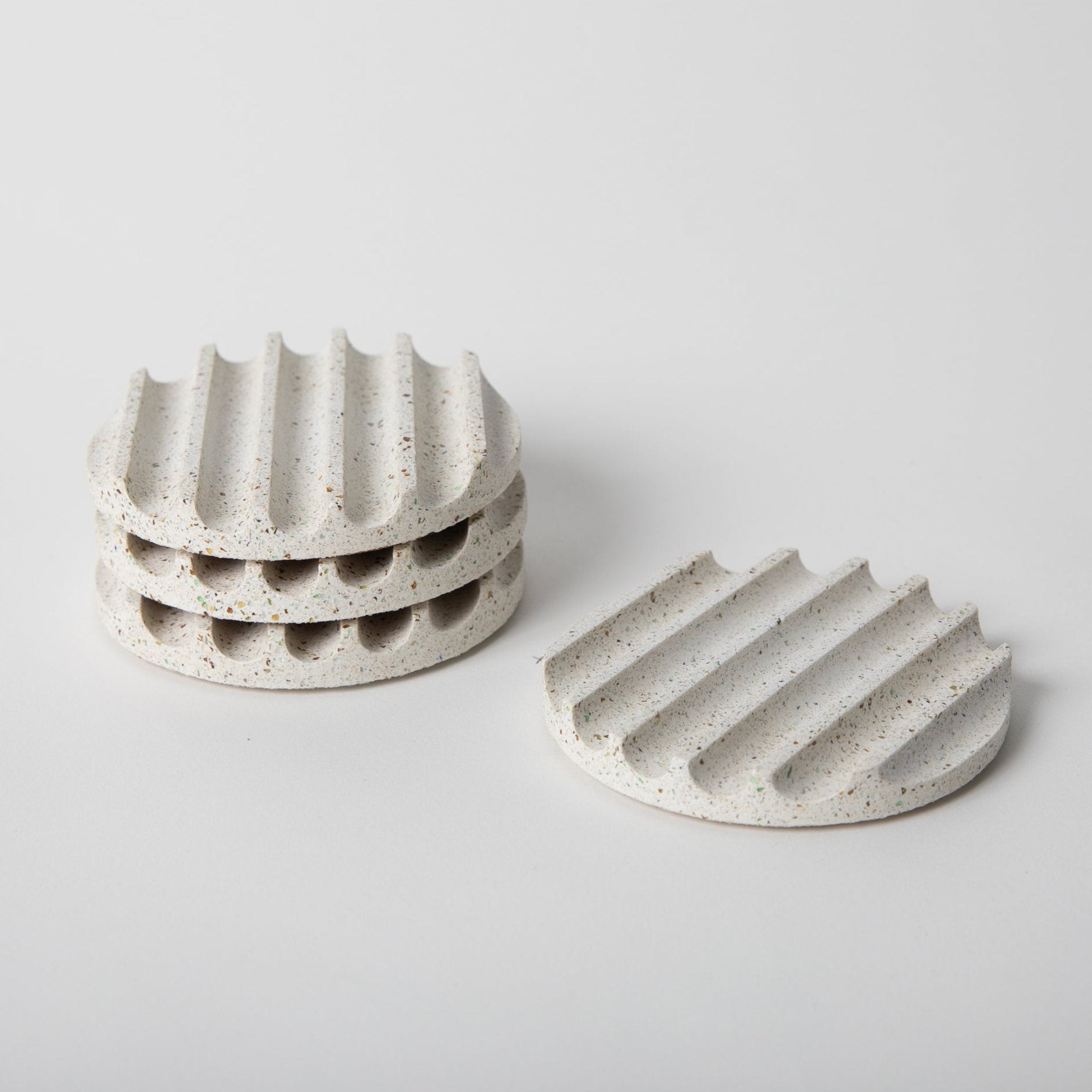 Coaster Set | White Terrazzo