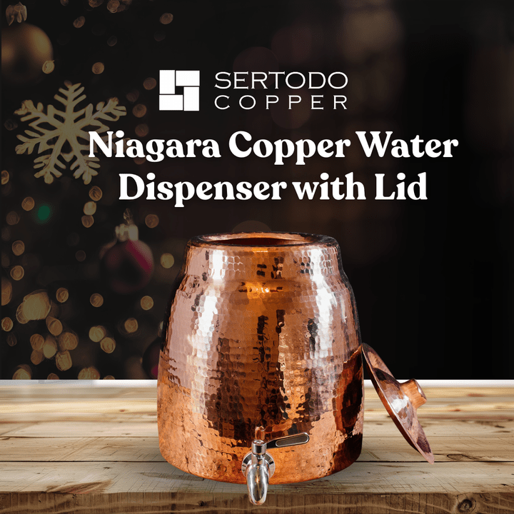 Niagara Copper Water Dispenser with Lid
