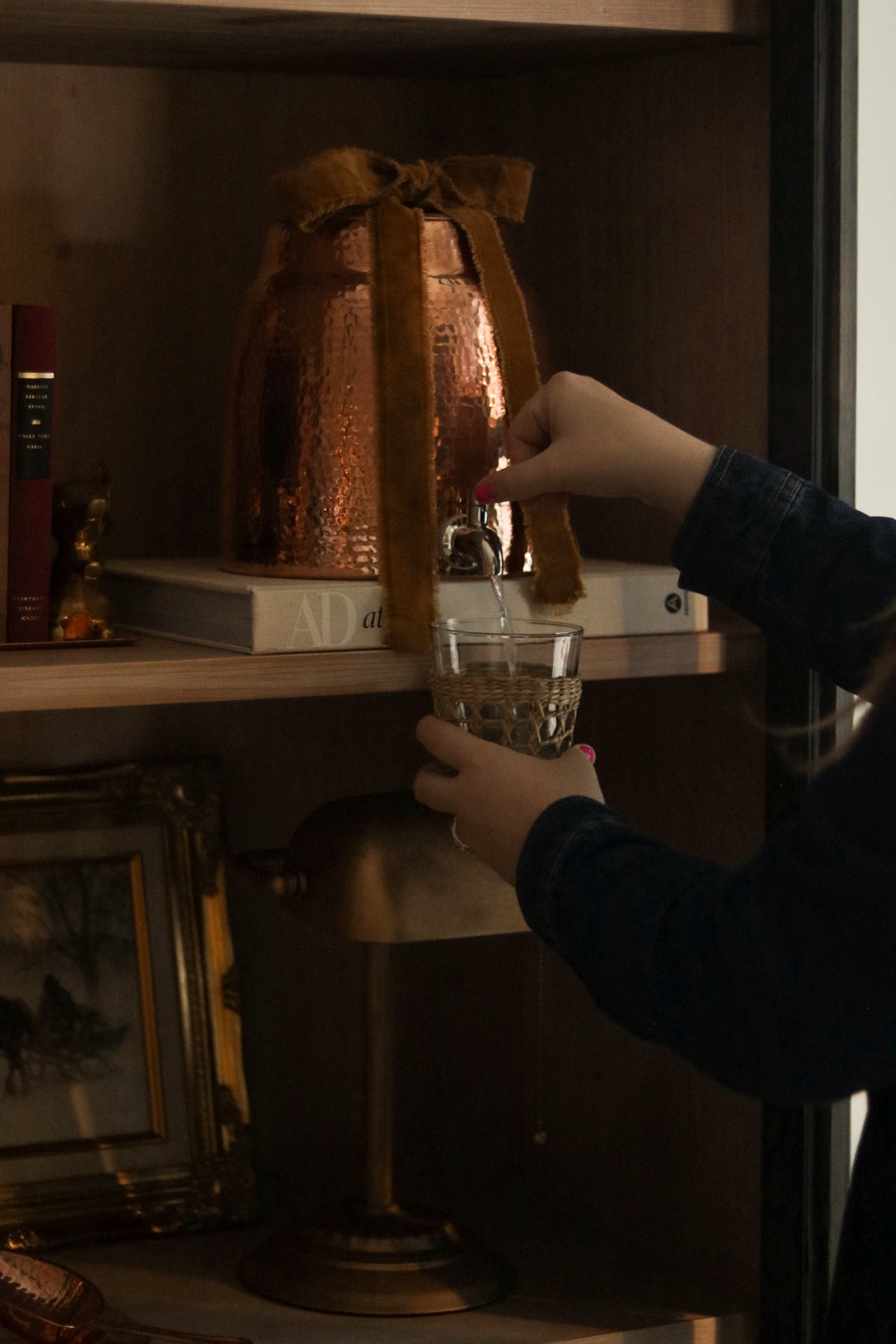 Niagara Copper Water Dispenser with Lid