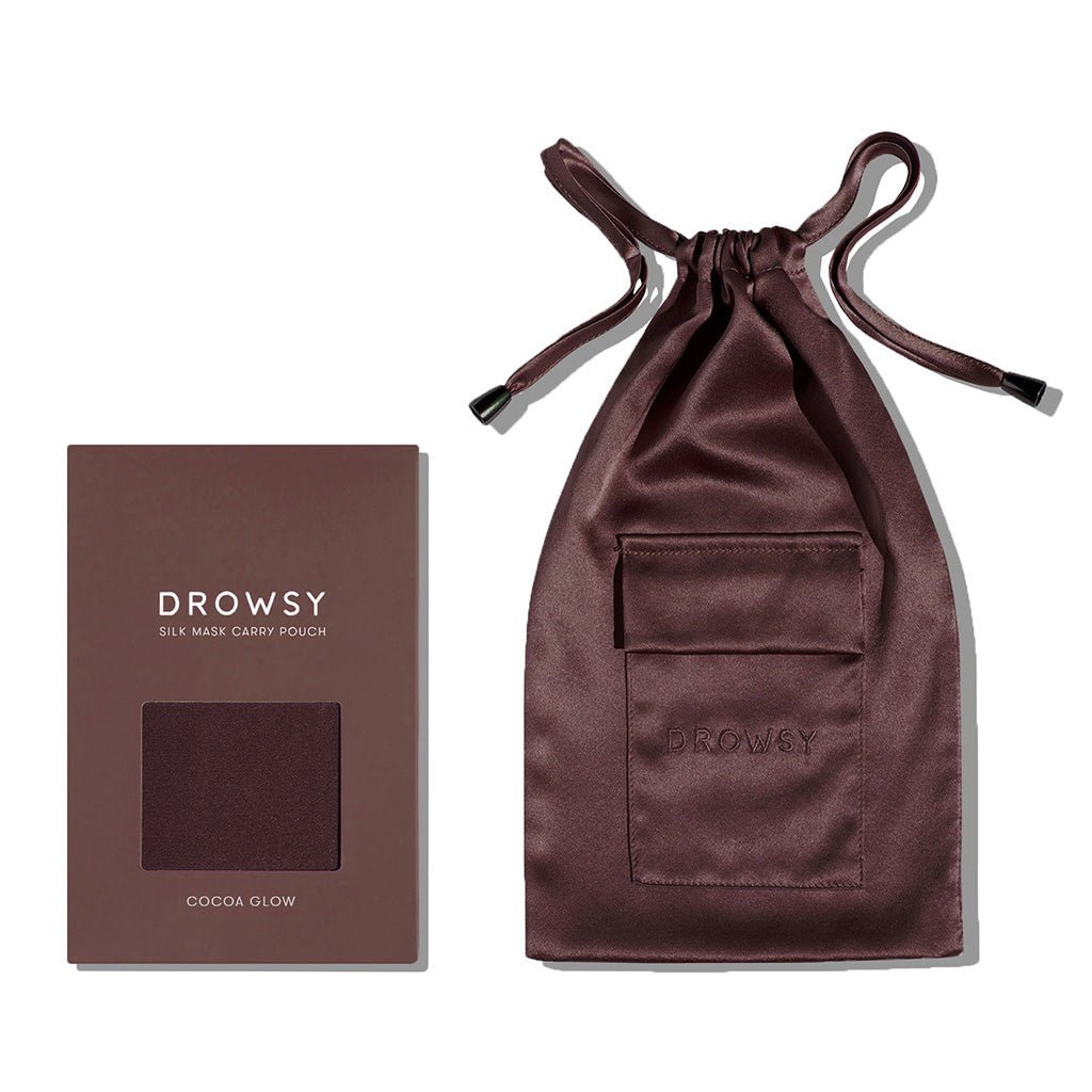 Cocoa Glow Silk Carry Pouch