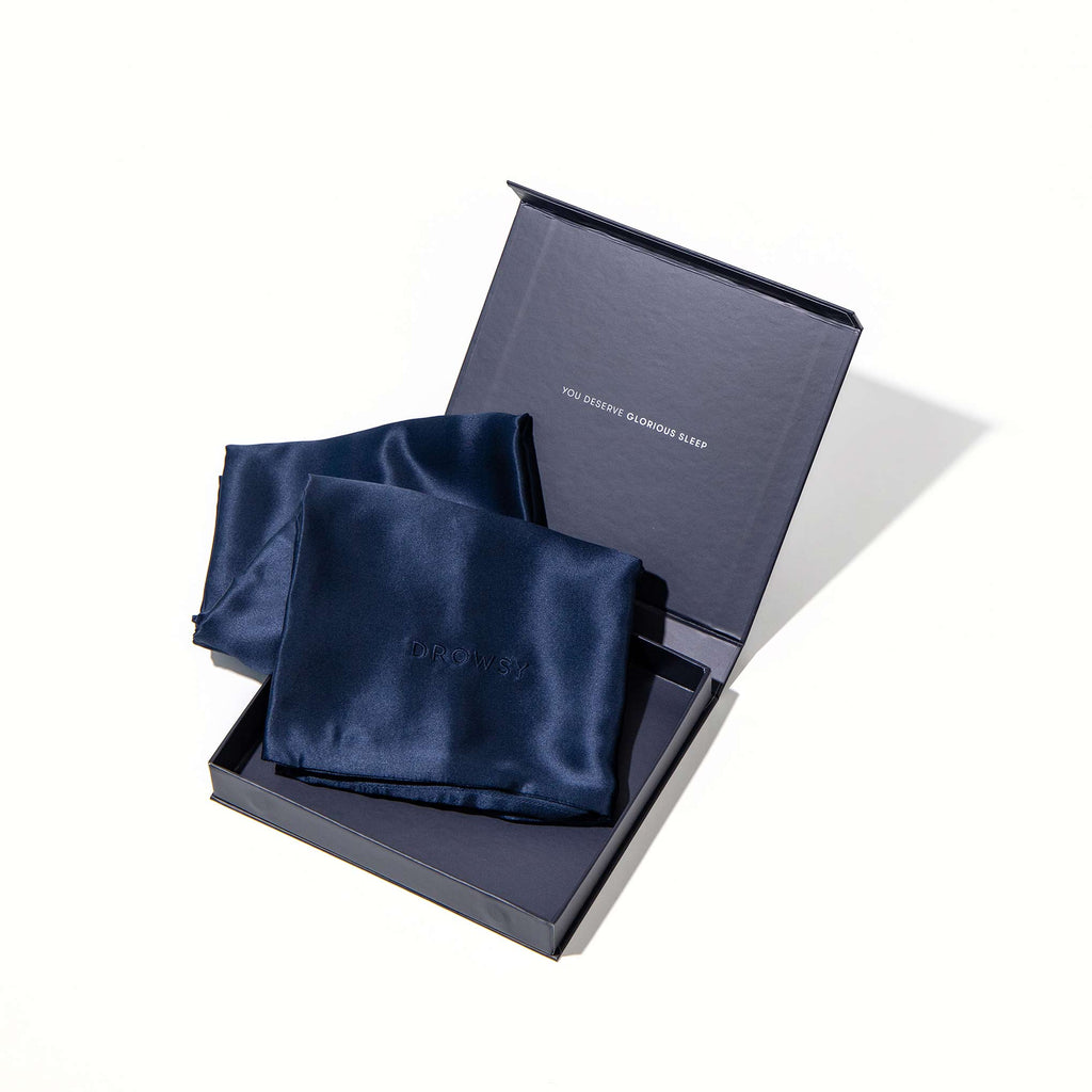 Midnight Blue Silk Pillowcase