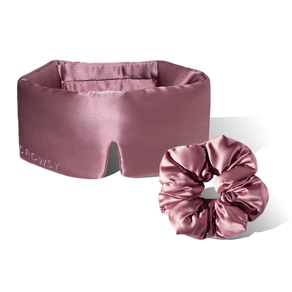 Sleep Mask + Scrunchie - Damask Rose